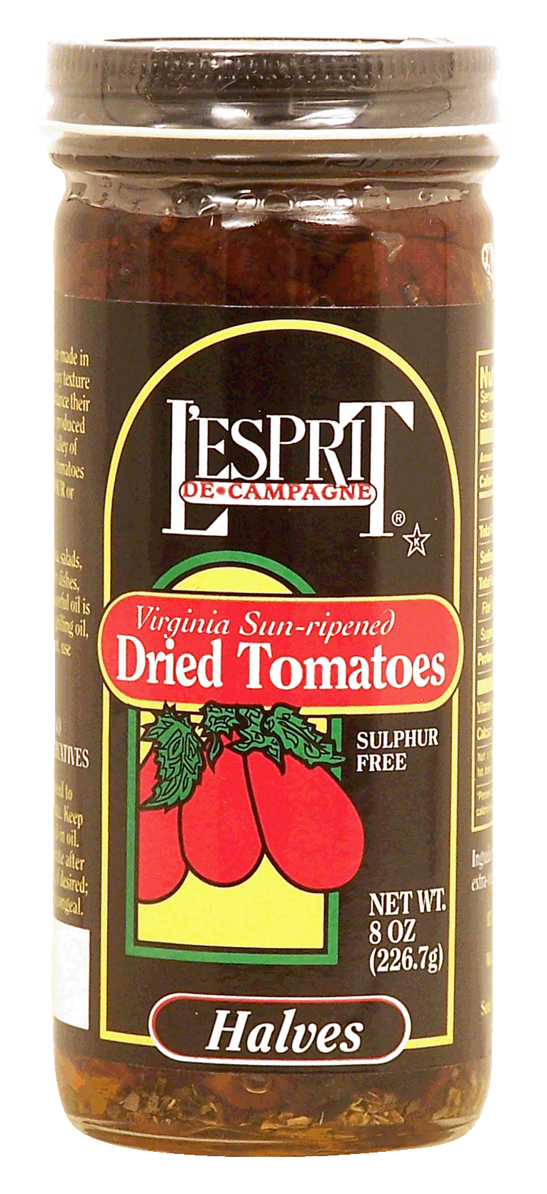 L'Esprit de Campagne dried tomatoes, virginia sun-ripened, halves Full-Size Picture